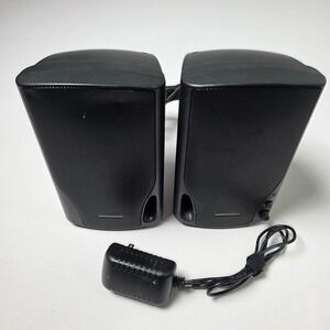 Optimus Multimedia Speakers AMX-19 w/ Bass Boost Surround Sound Portable Vintage